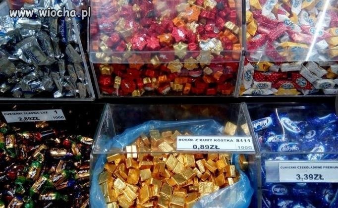 Cukierki o smaku rosołu