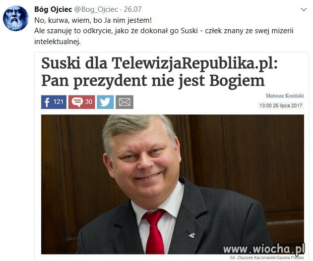 PiS nawet Boga potrafi wqrwić