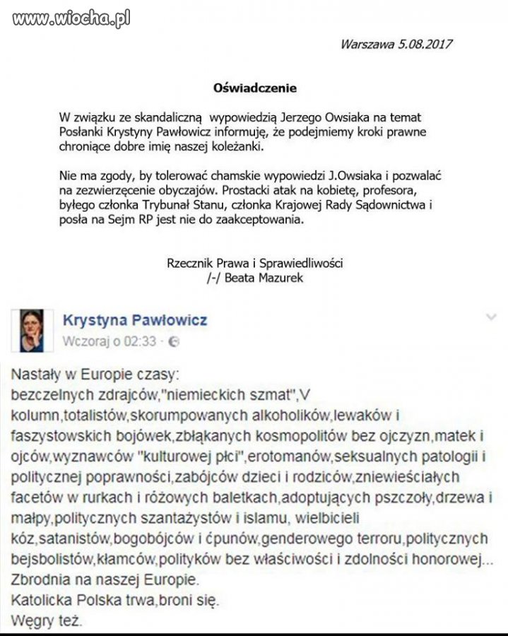 Świat według Pawłowicz