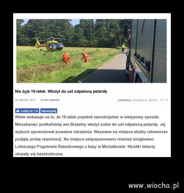 No też nie miał czego wkładać...