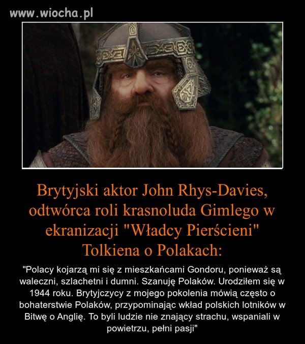 Powiedział to goszcząc na festiwalu w Polsce...