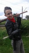Kolejny wsiurski Rambo na FB
