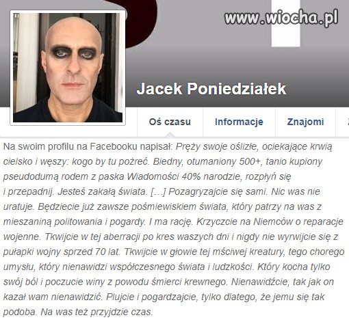 Imputuje Polakom nienawiść, 