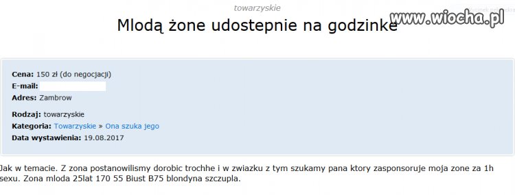 Młodą zonę 
