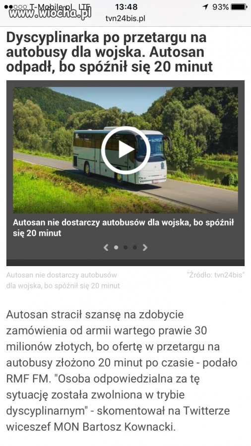 A dostawy dla MON wygrał niemiecki Man 