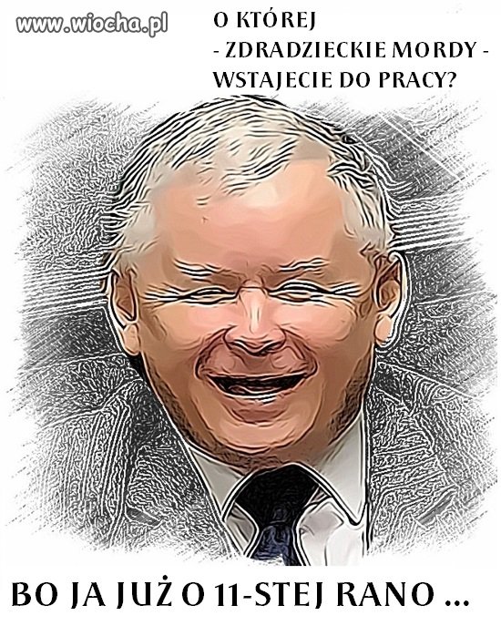 A Wy o której wstajecie do pracy?