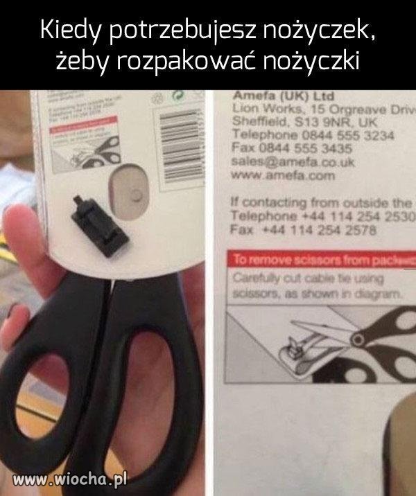 Nie po to kupowałem nożyczki