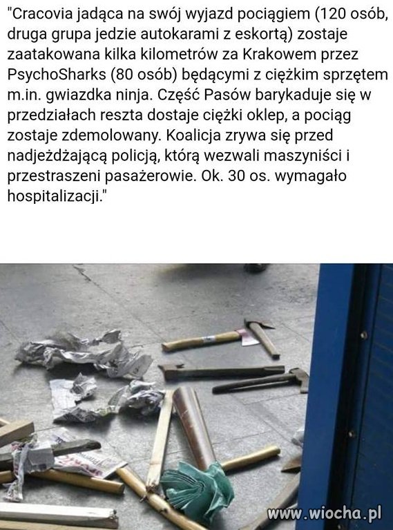 Ostro było...