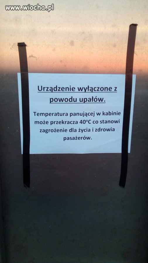 Niepełnosprawni nie jeżdżą w upały.