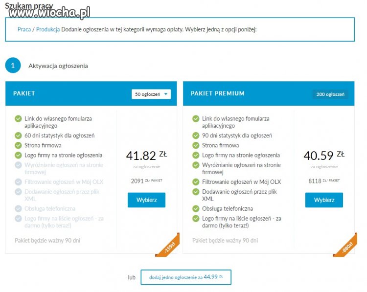 Mega Wiocha dla OLX