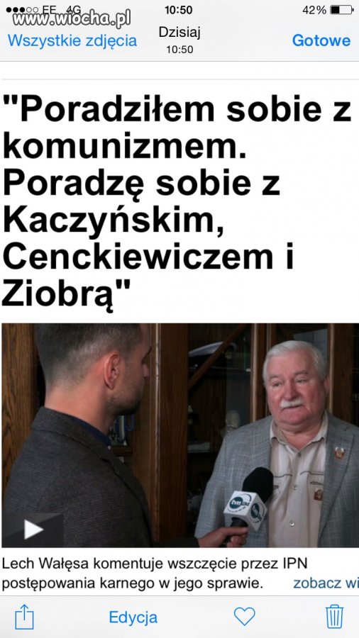 Pan Wałęsa, waleczne serce.