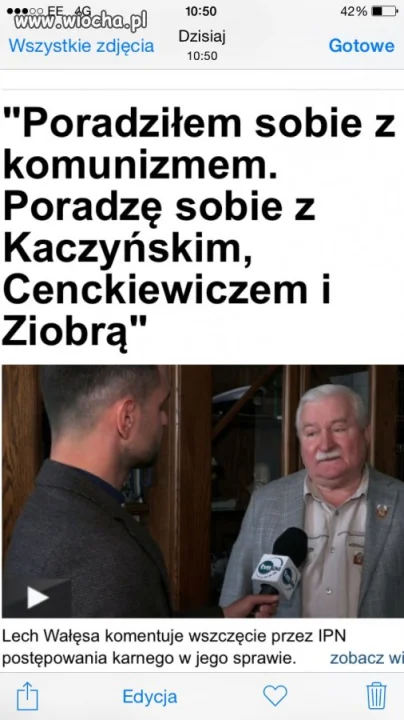 Pan Wałęsa, waleczne serce.
