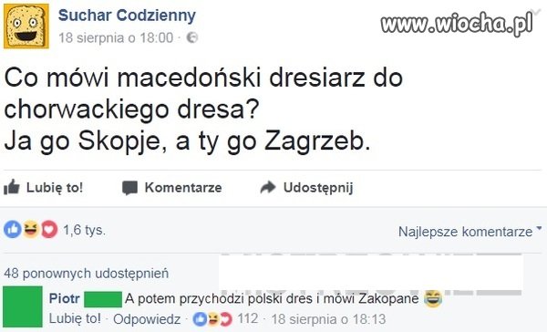 Mówi dres do dresa...