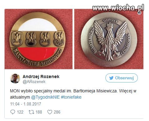 Moneta pamiątkowa "Dobrej zmiany"