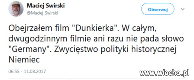 Za to winni są tylko