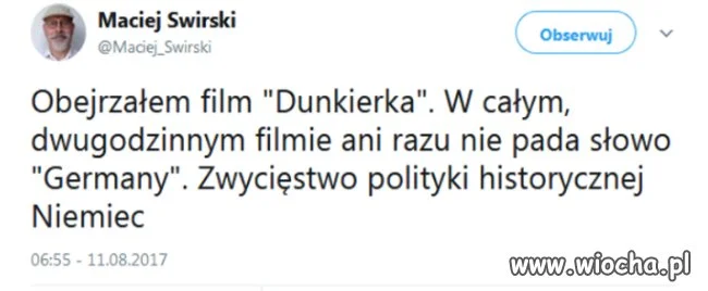 Za to winni są tylko