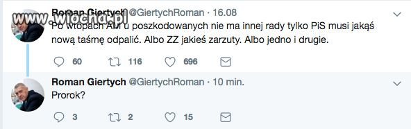 Roman Giertych jak prorok.