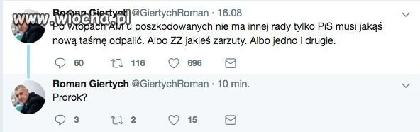 Roman Giertych jak prorok.