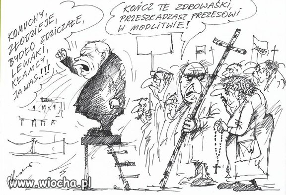 Prezes "się modli"