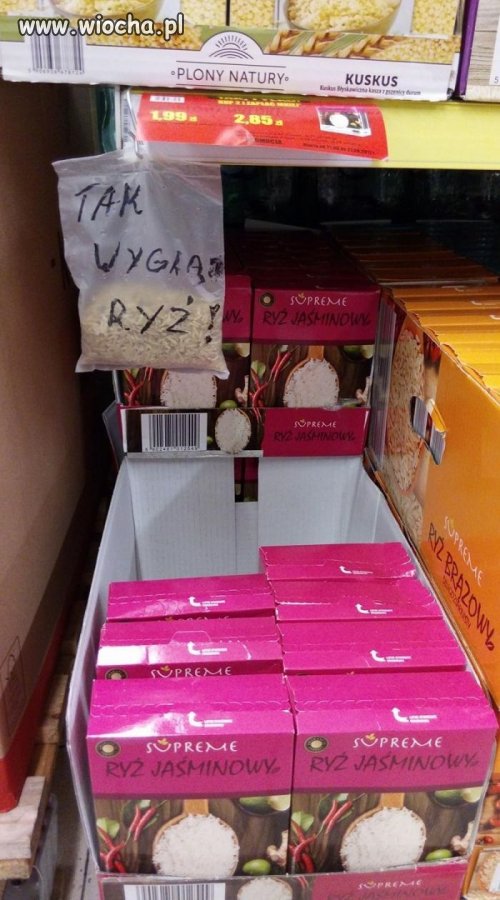 To jest ryż panie Januszu i pani Grażynko