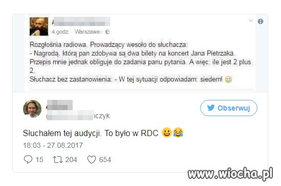 Ja bym jeszcze zadanie