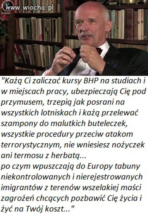 Janusz Korwin-Mikke poziom inteligencji 168 IQ...