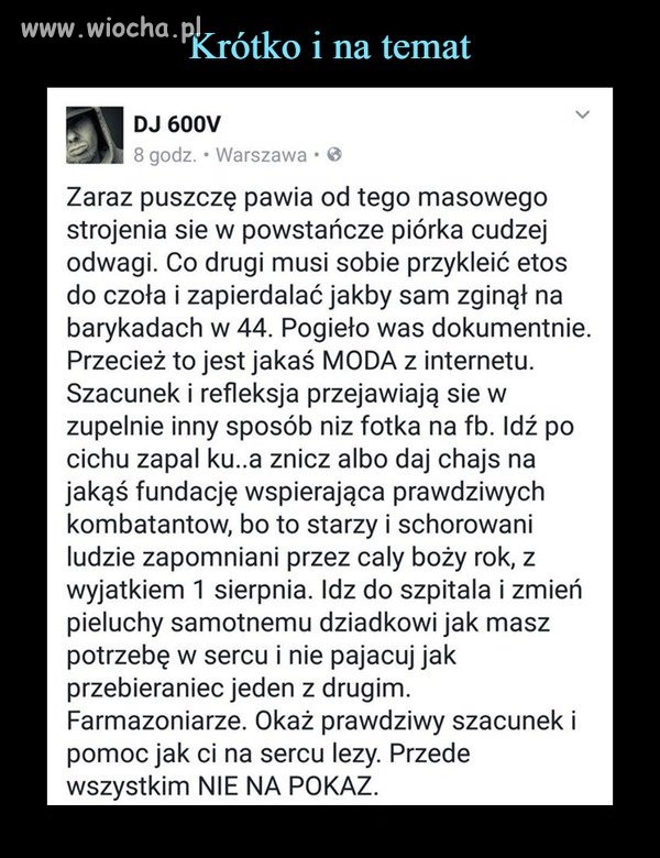 Dobrze mówi, polać mu!