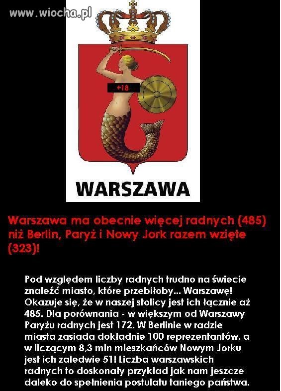 Sto ministrów i pincet radnych 