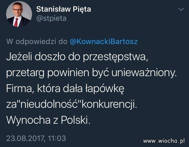 Echa przegranego przetargu