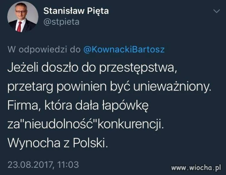 Echa przegranego przetargu