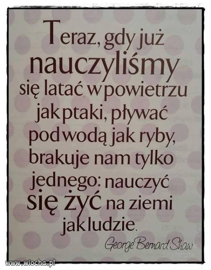 Powinniśmy dążyć do tego
