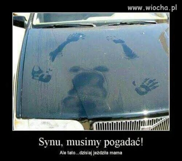 Ciekawe kogo potrąciła?