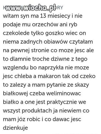 List młodej mamy