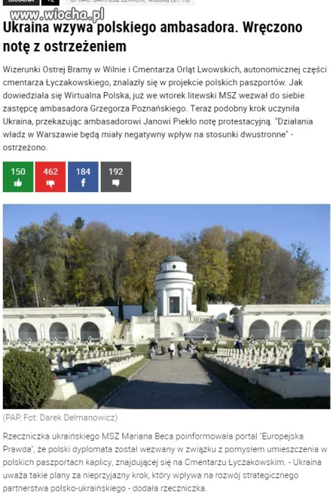 Litwinom i Ukraińcom się nie podoba