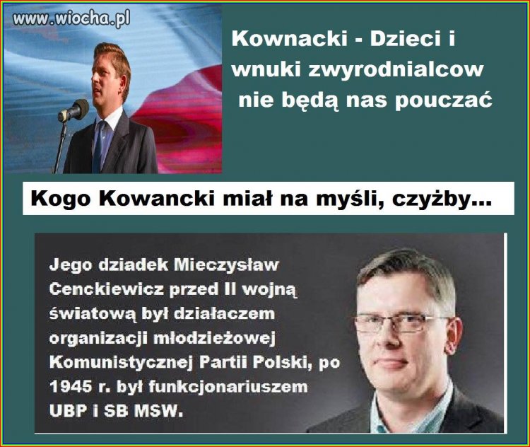 Pewnie jego miał na myśli 