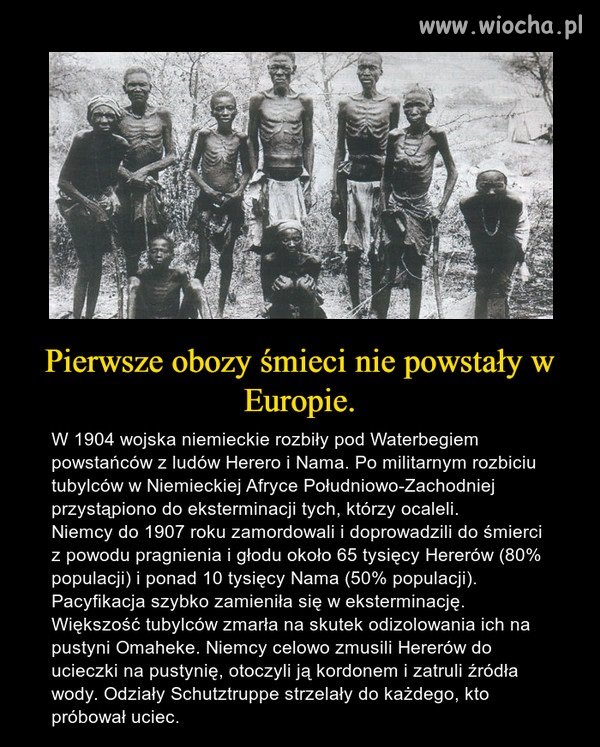 Wiele osób uważa że pierwsze obozy powstały 