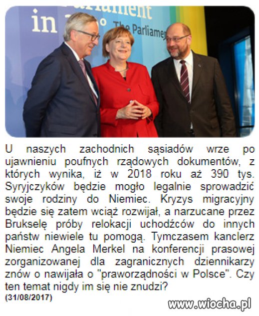 Niemcy: 390 tys. migrantów może w 2018 r.