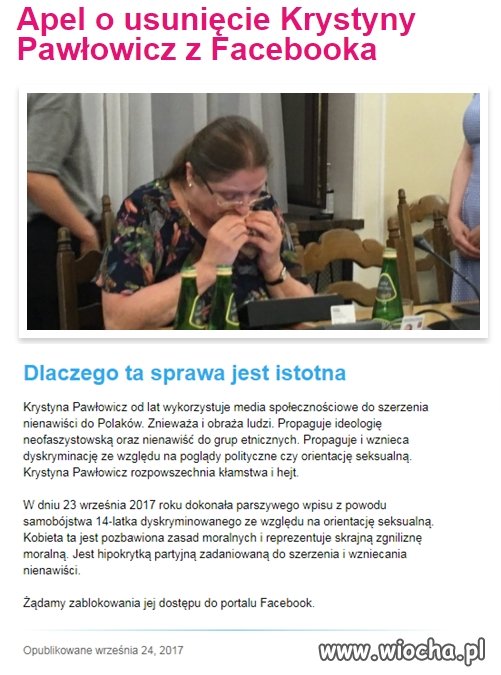 Jeśli jej nie pasuje ten jej lewacko-żydowski fejs