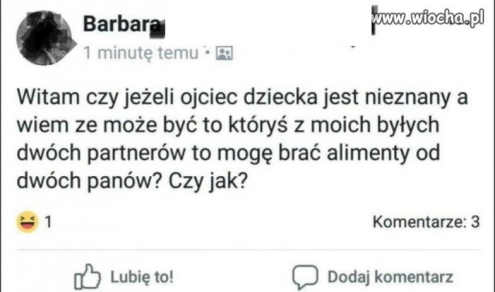 Basia pyta o alimenty