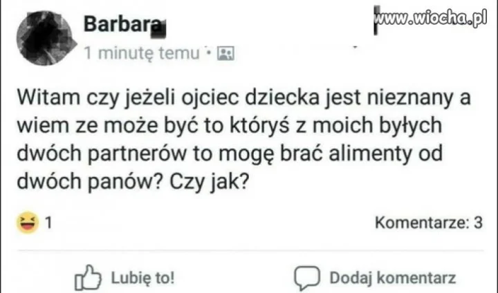 Basia pyta o alimenty