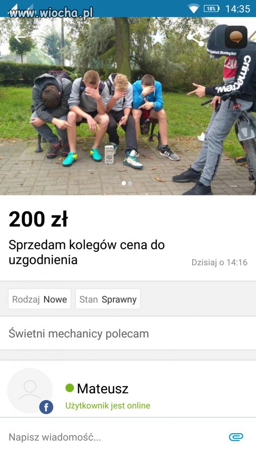 Sprzedawca z olx-a