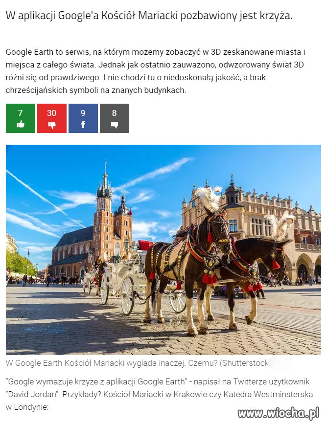 Google wymazuje krzyże