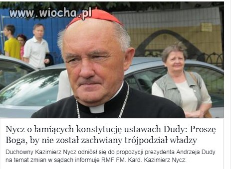 Panie Nycz teraz pan to mówisz?