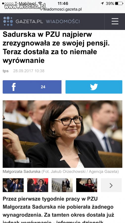 100 tys wyrównania brawo Ty