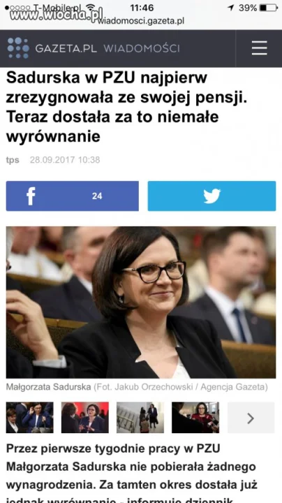 100 tys wyrównania brawo Ty