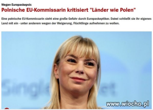 Bezpaństwowa Elżbieta Bieńkowska -