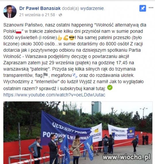 Dr Paweł Banasiak, wolnościowiec prawicowiec 