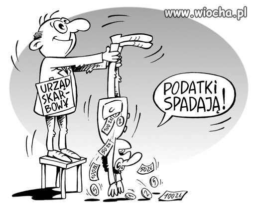 Podatki spadają
