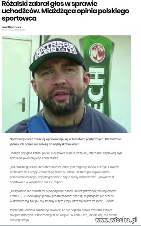 Szacun dla Różala za racjonalny komentarz