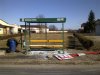 Zdewastowany nowy przystanek autobusowy 
